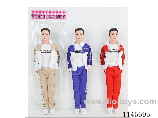 11.5’ 30cm 3 jointed solid body with coloured eyes for men dolls mixed bag