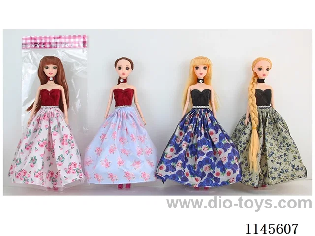 11.5’ 30cm 9 jointed solid 3D real eyes dress Barbie assortment
