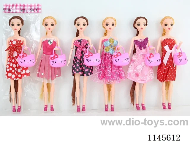 11.5’ 30cm 13 joints 3D real Barbie + bag mix & match