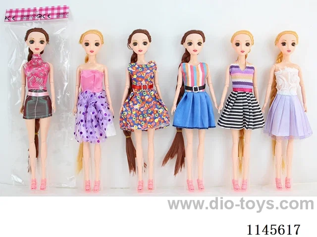 11.5’ 30cm 11 jointed solid 3D real eye Barbie mixed bag