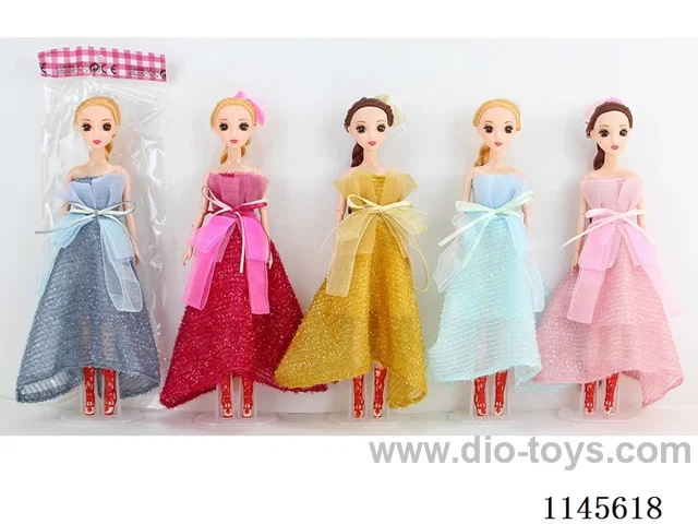 11.5’ 30cm 11 jointed solid 3D Barbie + Hair Accessories Assortment