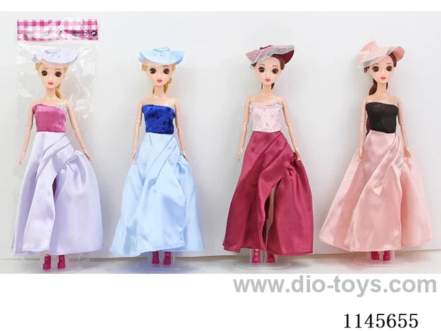 11.5 inch 30cm 9 jointed solid 3D real eye Barbie variety mixed pack