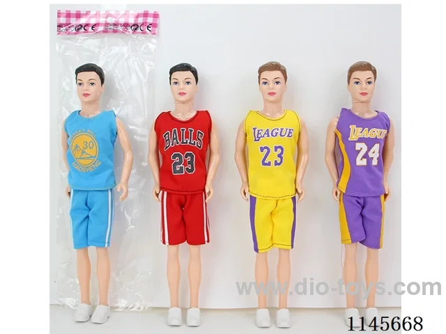 11.5’ 30cm 3 jointed solid coloured eye Barbie for men assortment