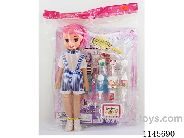 New 14 inch female baby empty body with ice cream accessories (doll 33cm)