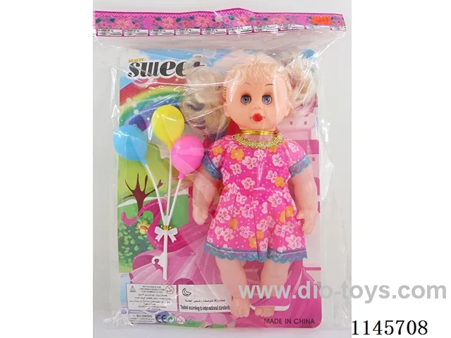 12 inch girl doll empty body with balloon (doll 28cm)