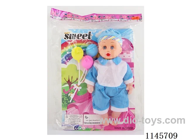 12 inch male doll with balloon (doll 28cm)