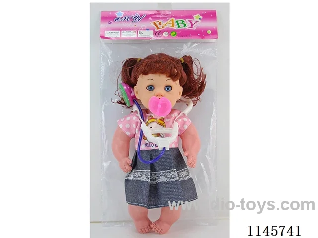 14’ 28cm Empty Body Doll + Stethoscope + Pacifier Quad IC