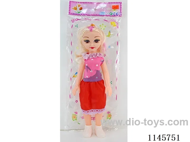 14″33cm Empty body 5 jointed lace dress doll