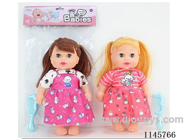 10 inch 24 cm 5 jointed hollow body doll + comb + IC (AG13 * 2) two mixed