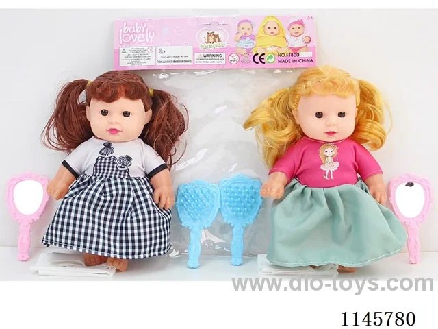 8 inch 18cm 5 jointed hollow body doll + comb mirror two mixes