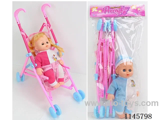 10 inch 24 cm 5 jointed hollow body dolls + plastic trolley + IC (AG13 * 2) two mixed packages