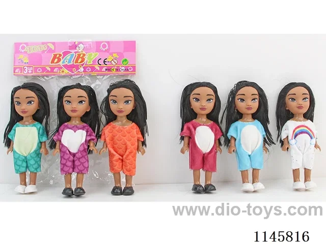 6’ 16cm 5 jointed solid body dolls three miniature dolls two mixes