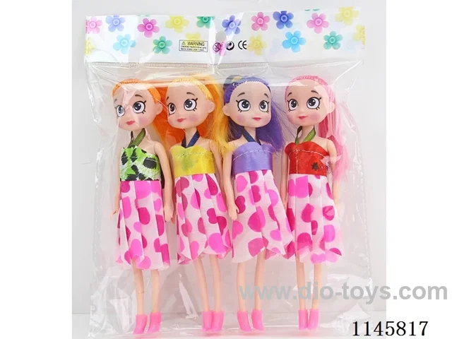 7’ 16cm 5 jointed solid dolls four packs