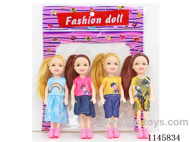 5.5’ 14cm 5 jointed solid doll 4pcs