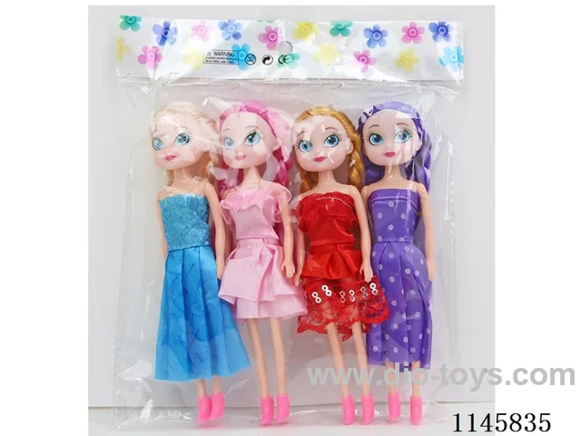 7’ 16cm 5 jointed solid dolls 4pcs