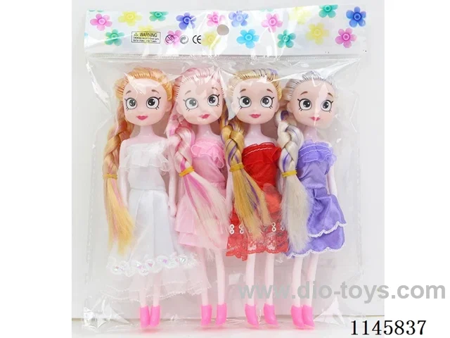 7’ 16cm 5 jointed solid dolls 4pcs