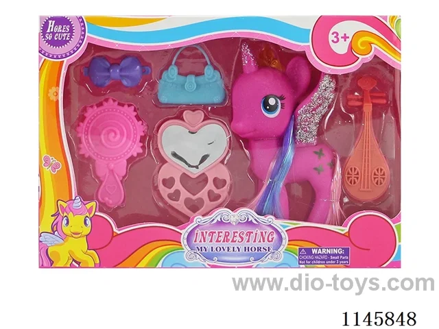 Large Ponybaby+Bag+Hat+Love+Mirror+Combs+Hair+Accessories+Pipes