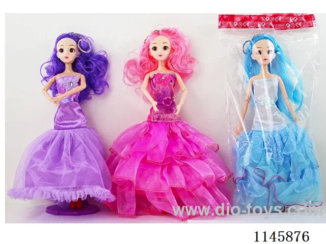 11.5’ Solid 9 Jointed Barbie 3 Mixed with Keychain