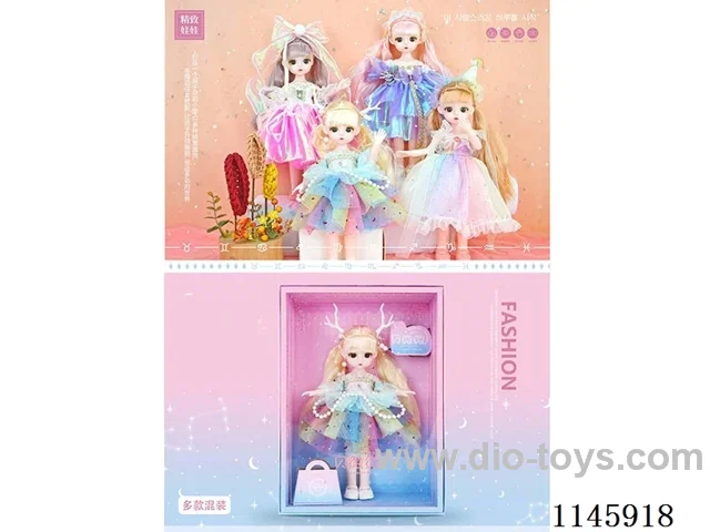12’ 30cm 21 jointed solid doll + headdress mix & match