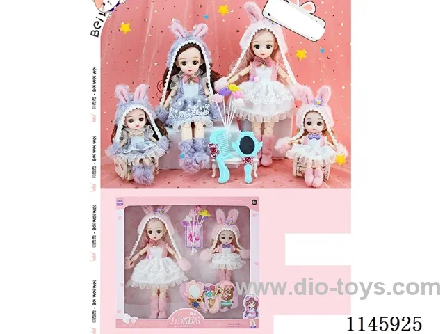 12/6’ 30/16cm 23 jointed dolls + mirror comb + flowers two mixes
