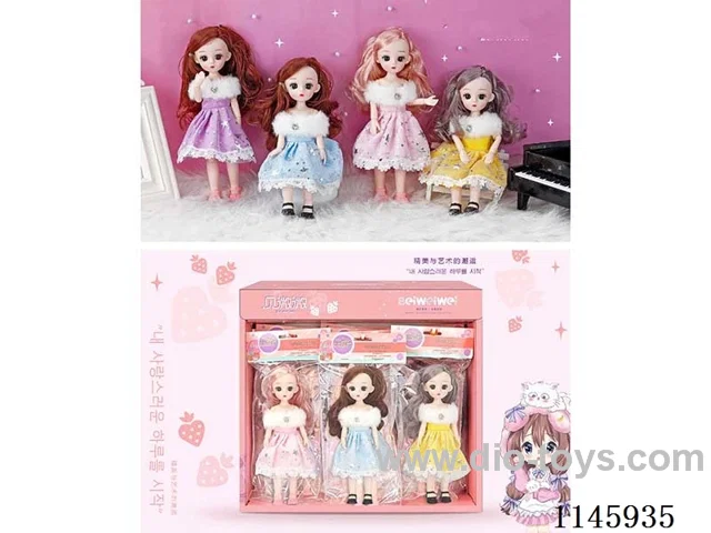 9’ 24cm 13 jointed dolls in presentation box with 12 pouches