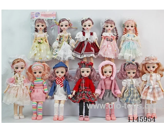 12’ 30cm 21 jointed solid doll mixed bag