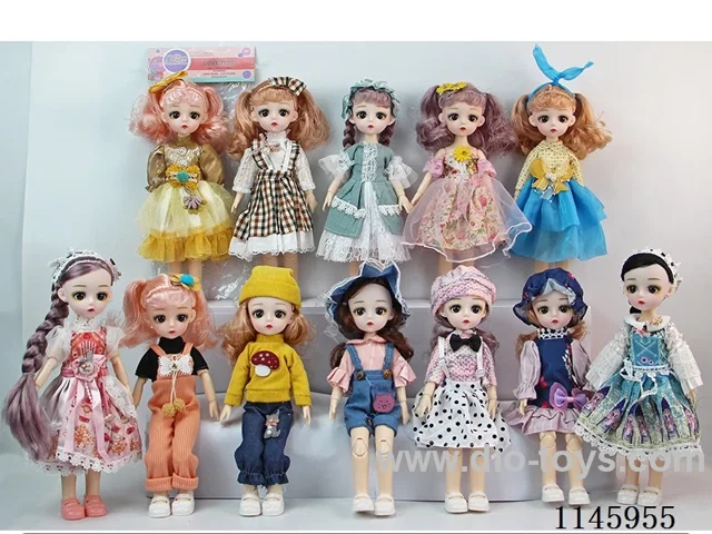 12’ 30cm 21 jointed solid doll mix and match