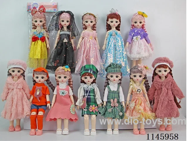 12’ 30cm 21 jointed solid doll mix and match