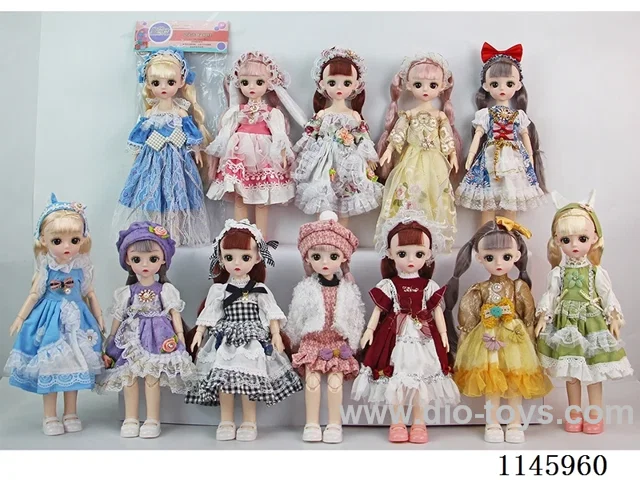 12’ 30cm 21 jointed solid doll mixed bag