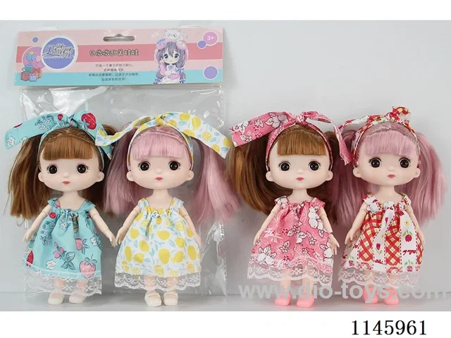 6’ 16cm 13 jointed solid doll mixed as a set of two