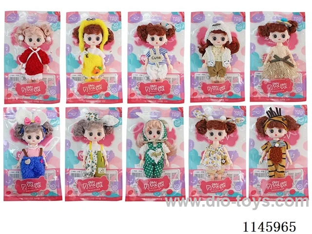 6’ 16cm 21 jointed solid dolls mixed bag