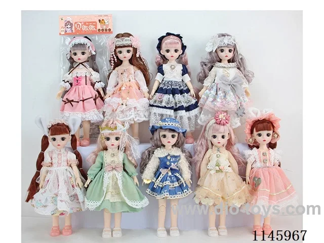 12’ 30cm 21 jointed solid doll mixed bag