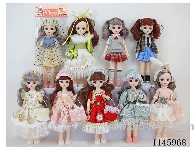 12’ 30cm 21 jointed solid doll part with bagMultiple mixes
