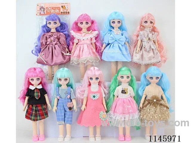12’ 30cm 21 jointed solid dolls mix & match