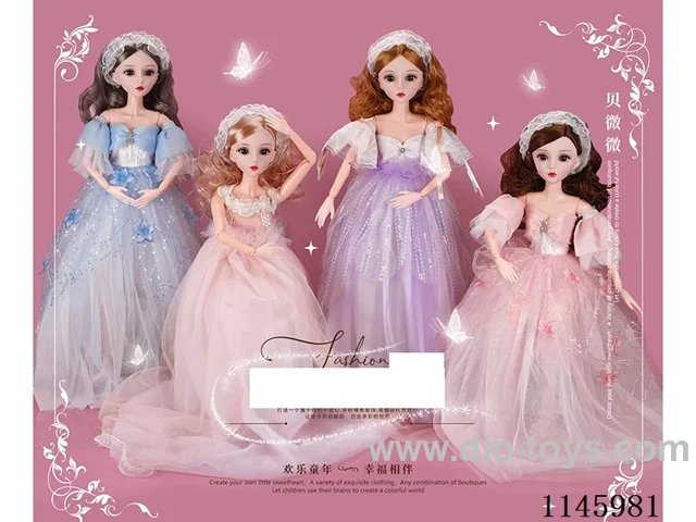 22’ 60cm 19 jointed solid doll with hair accessoriesMixed set