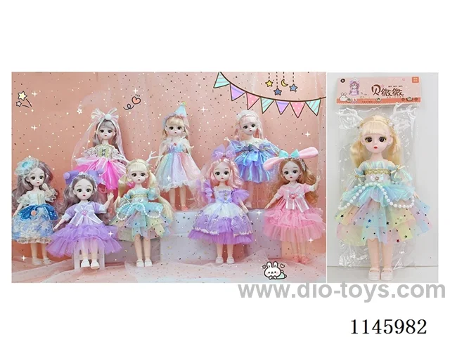 12’ 30cm 21 jointed solid dolls mixed bag