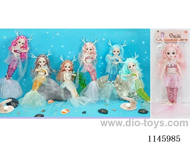 12’ 30cm 21 jointed solid body mermaid doll Mix & Match