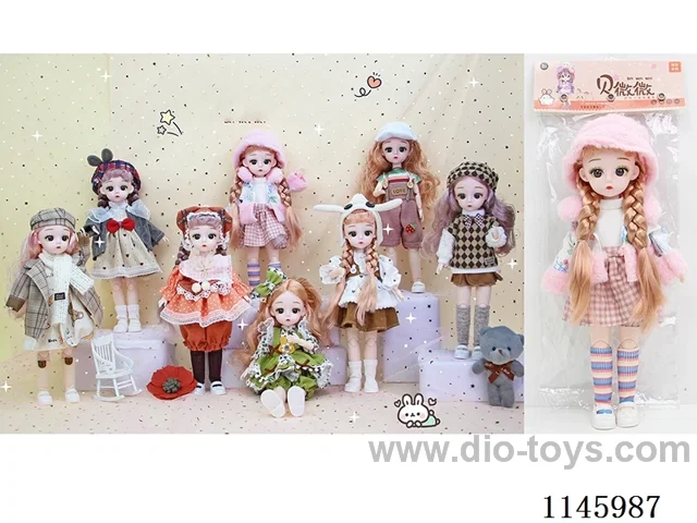 12’ 30cm 21 jointed solid dolls Mix & Match