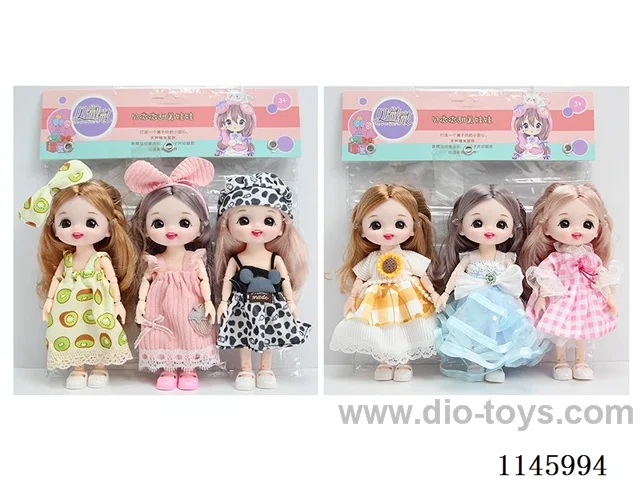 6’ 16cm 13 jointed solid doll 3PCS two mixes