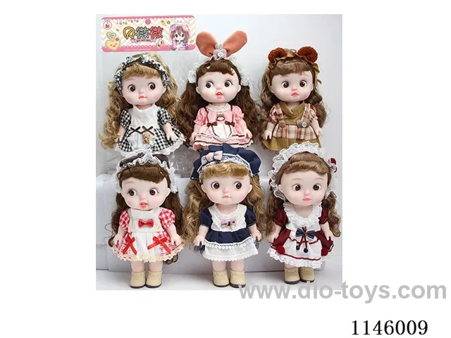 12 inch 28cm 5 jointed vinyl body doll various mixes