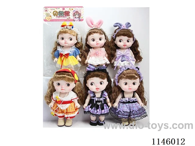 12’ 28cm 5 jointed vinyl body dolls mix and match