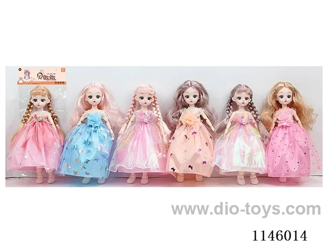 12’ 30cm 21 jointed solid body dolls Assortment