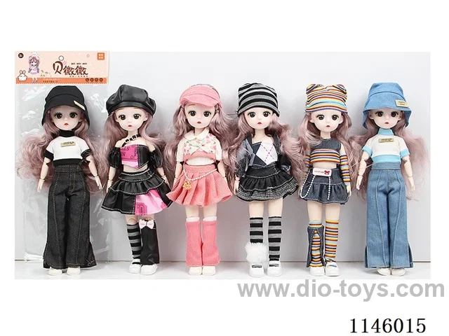 12’ 30cm 21 jointed solid body doll Variety pack