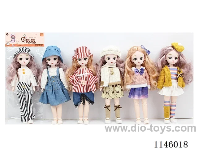 12’ 30cm 21 jointed solid doll mix and match