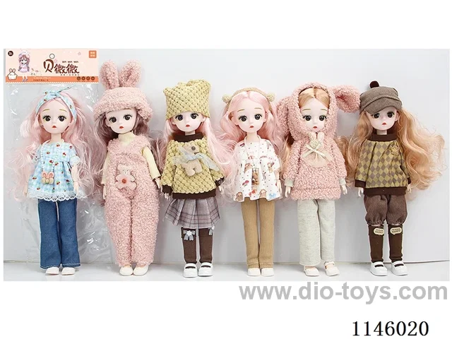 12’ 30cm 21 jointed solid doll mix and match