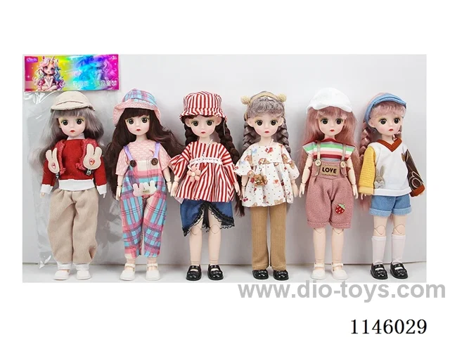 12’ 30cm 21 jointed solid doll mix and match