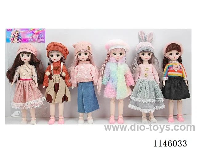 12’ 30cm 21 jointed solid doll mix and match