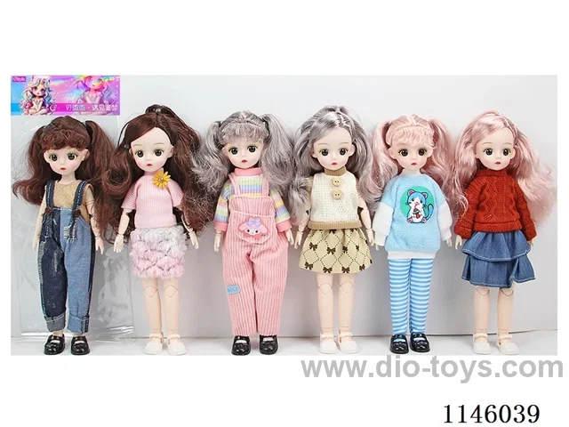 12’ 30cm 21 jointed solid doll mix and match