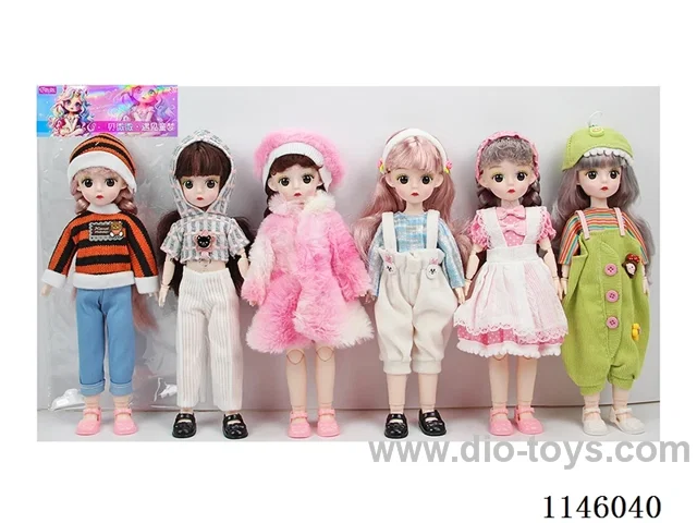 12’ 30cm 21 jointed solid doll mix and match