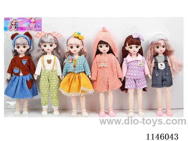 12’ 30cm 21 jointed solid doll mix and match